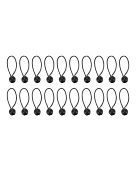 Dahszhi 20 Pcs 3 Inch Tarp Bungee Balls Ball Bungee Canopy Tarp Tie Down Cord Storage Ropes For Indoor And Outdoor 8Cm Black An