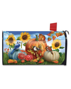 Briarwood Lane Autumn Gathering Fall Mailbox Cover Standard Size