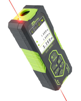 Laser Measurement Tool Inkerma Dm393 Bilateral Laser Distance Meter 393Ft 120M Rechargeable Laser Measure With Color Backlit