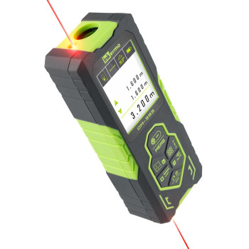 Laser Measurement Tool Inkerma Dm393 Bilateral Laser Distance Meter 393Ft 120M Rechargeable Laser Measure With Color Backlit