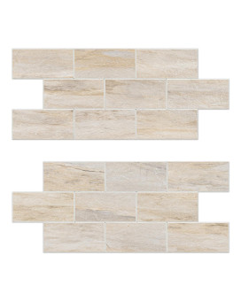 Vmozza Peel And Stick Backsplash 20Sheet Peel And Stick Wall Tiles 135 X 58 Pvc Subway Tile Stick On Backsplash For Kit