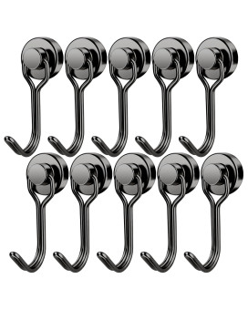 Findmag 30 Lbs Magnetic Hooks Heavy Duty Magnetic Swivel Hooks Cruise Black Strong Neodymium Magnet Hook For Hanging Magnets Wi