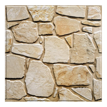 Commomy 10 Pcs 3D Faux Stone Wall Panels Peel And Stick Wall Tiles 118X118 Ultralight Thin Pvc Fieldstone Textured Wa