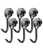 Findmag Magnetic Hooks 30 Lbs Magnetic Hooks Cruise Black Heavy Duty Strong Neodymium Swivel Magnet Hook For Hanging Magnets Wi