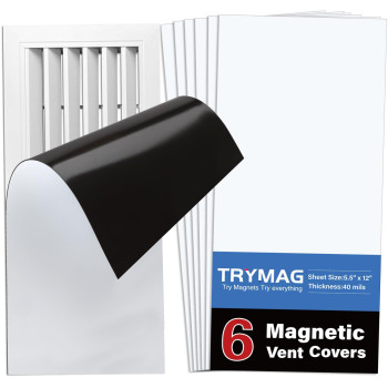 Trymag Strong Magnetic Vent Covers 55 X 12 Air Vent Covers For Home Floor Standard Air Vent Floor Vent Cover For Wall And