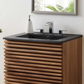 Modway Eei5069Blk Cayman 24 Bathroom Sink Black