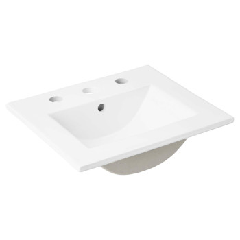 Modway Eei4836Whi Cayman 18 Bathroom Sink White