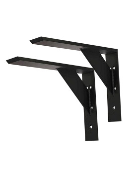 Countertop Support Bracket 14 Inch Heavy Duty Granite Support Bracket 2 Pack 38 Thick 14X10X25 Shelf Bracket Iron Meta