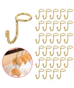 Sumnacon Hanger Hooks 30 Pcs Clothes Hanger Hooks Gold Metal Connector Hooks Mini Cascading Hanger Extender Hooks For Velvet Woo