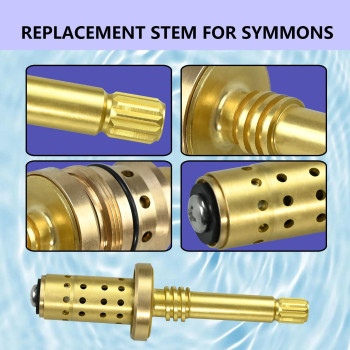 Vanshly Ta10 Temptrol Flow Control Spindle Assembly Fits Symmons Shower Bodies Fits Temptrol Shower Valves