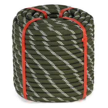 Double Braid Arborist Rope12 In X 150Ft Arborist Rigging Polyester Rope 48 Strand Rope Swing For Tree Bull Rope For Diverse