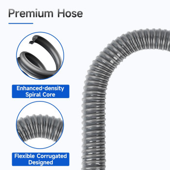 Juwo 6 Ft Washing Machine Drain Hose Universal Corrugated Discharge Hose Replacement For Whirlpool Ge Kenmore Clamps And Hoo