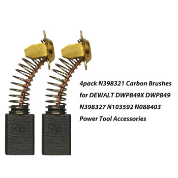 4Pack N398321 Carbon Brushes For Dewalt Dwp849 Dwp849X Dwp849Xb3 Dwp849Xbr N398327 N103592 N088403 Power Tool Accessories