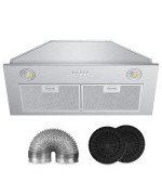 Upgraded Range Hood Insert 30 Inch With 400 Cfm Ductedductless Convertible Kitchen Vent Hood Insertcharcoal Filters Included