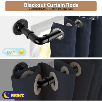 Heavy Duty Curtain Rod 66 To 120 Inch Hotozon 1 Inch Industrial Curtain Rods For Windows Blackout Wrap Around Splicing Drapery