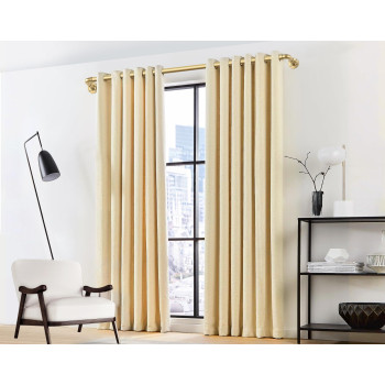 Industrial Curtain Rod Gold 32 To 58 Inch Hotozon Heavy Duty Curtain Rods For Windows 1 Inch Blackout Wrap Around Splicing Dra