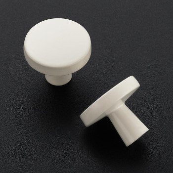 Ravinte 10 Pack Drawer Pulls 114 Inch Kitchen Cabinet Knobs Solid Round Dresser Drawer Knobs White Dresser Knobs Drawer Knobs