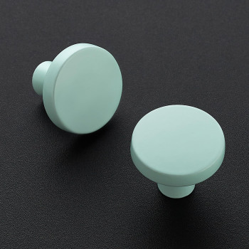 Ravinte 10 Pack Drawer Pulls 114 Inch Kitchen Cabinet Knobs Solid Round Dresser Drawer Knobs Green Dresser Knobs Drawer Knobs