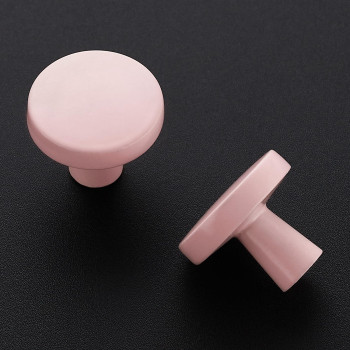 Ravinte 30 Pack Drawer Pulls 114 Inch Kitchen Cabinet Knobs Solid Round Dresser Drawer Knobs Pink Dresser Knobs Drawer Knobs S