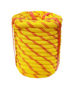 Arborist Rigging Rope Bull Rope 12 In X 50Ft Polyester Braided Arborist Rope 48 Strands For Various Outdoor Applications Cons