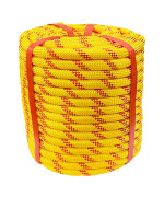 Arborist Rigging Rope Bull Rope 12 In X 100Ft Polyester Braided Arborist Rope 48 Strands For Various Outdoor Applications Con