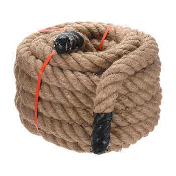 Patikil 2 X 50Ft Twisted Manila Rope Jute Rope Natural Thick Jute Rope Twine Burlap Rope For Docks Railings Bundling Craft Tug