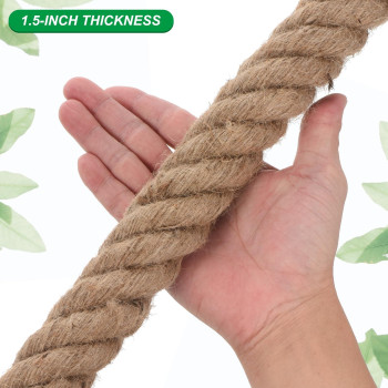 Patikil 112 X 100Ft Twisted Manila Rope Jute Rope Natural Thick Jute Rope Twine Burlap Rope For Docks Railings Bundling Craf