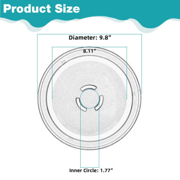 Gemroom 98 Microwave Glass Plate For Lg Microwave Plate Replacement 9 34 Inch Microwave Glass Plate For Whirlpool Microwave