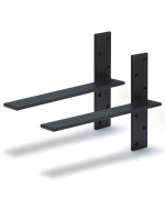 Free Hanging Countertop Support Bracket 16Lx25W 2 Pack Hidden Floating Wall Bracket 38 Thick Heavy Duty Granite Countert