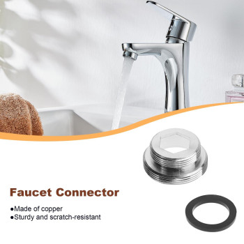 16 Pcs Faucet Adapter Kit Cnymany Kitchen Aerator Adapter Set Male Female M22 Sink Faucet Adapter Connecting Garden Hose Water