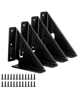 4 Pcs Heavy Duty Gusset Joints Trapezi Corner Code Bracket Corner Brace Bracket Fasteners Furniture Shelf Support Joint Faste