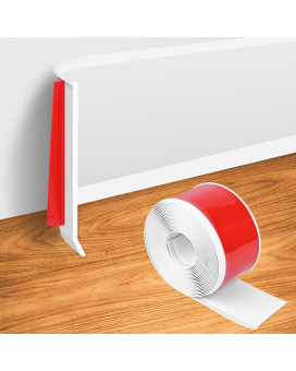 Wall Baseboard Molding Trim 4 Inch X 26 Feet Peel And Stick Trim Molding Flexible Selfadhesive Vinyl Cove Base Trim Strip For W