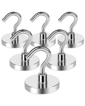 Lovimag Magnetic Hooks Havy Duty 80Lbs Strong Magnetic Hooks For Refrigerator Neodymium Magnet Hooks For Hainging Magnetic Han