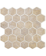 Dicofun Hexagon Peel And Stick Backsplash Tile Sandstone Look With Light Gold Kitchen Backsplash Peel And Stick Wall Tiles 10