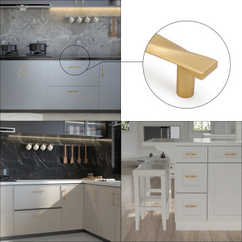 Rergy 10 Pack Gold Cabinet Pulls 5In Cabinet Handles Kitchen Cabinet Handles Brushed Gold Drawer Pulls Brushed Brass Cabinet Har