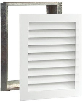 Worth Home Products 14 Wide X 24 High Decorative Ac Return Grille For Walls Only Wood Louvered Design Paintable Air Vent C