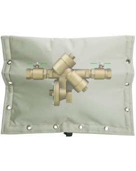 30 X 24 Inch Backflow Preventer Insulation Cover 3 Way Opening Winter Pipe Insulation Sprinkler Valve Cover 5F Waterproof Wa