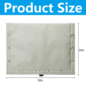 30 X 24 Inch Backflow Preventer Insulation Cover 3 Way Opening Winter Pipe Insulation Sprinkler Valve Cover 5F Waterproof Wa