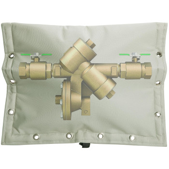 20 X 16 Inch Backflow Preventer Insulation Cover 3 Way Opening Winter Pipe Insulation Sprinkler Valve Cover 5F Waterproof Wa