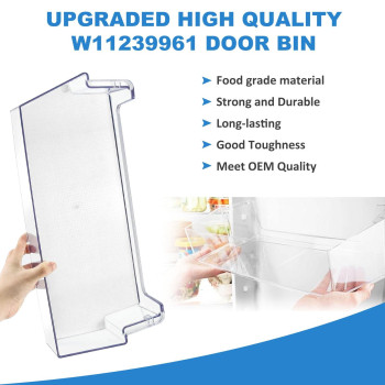 Upgraded W11239961 Door Shelf Bin Compatible With Whirlpool Wrs321Sdh Wrs311Sdh Wrs325Sdh Refrigerator Replaces W10900538 Ap633