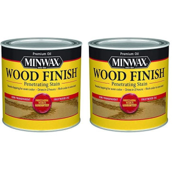 Minwax Wood Finish 224104444 8 Fl Oz Pack Of 2 Fruitwood