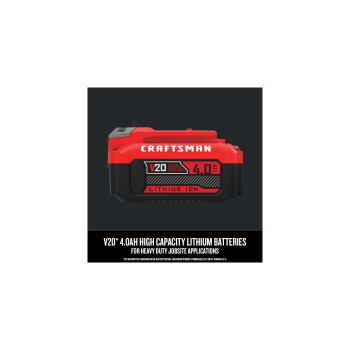 Craftsman 20V Power Tool Battery 2Pack Lithiumion With Charger Cmcb2042Ck