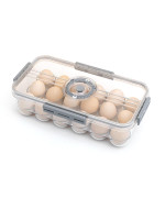 Vacream Home Egg Container For Refrigerator Clear Egg Container For Refrigerator Egg Holder Storage Tray Kitchen Egg Holder For