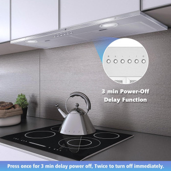 Oneeon 30 Range Hood Insert 500 Cfm Stainless Steel Builtin Kitchen Vent W 4Speed Exhaust Fan Dishwashersafe Baffle Fil