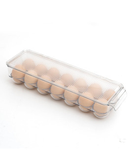 Vacream Home Egg Container Clear Egg Container For Refrigerator Egg Holder Storage Tray Homekitchen Egg Holder For Refrigerat