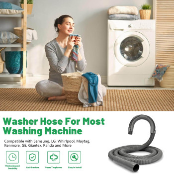 Universal Washing Machine Drain Hose Compatible With Samsung Lg Whirlpool Maytag Kenmore Ge Giantex Panda And More 10 F