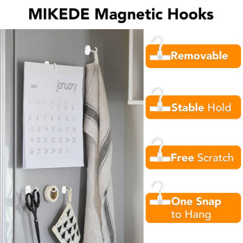 Mikede Magnetic Hooks Heavy Duty 150Lb Super Strong Magnetic Hooks For Cruise Neodymium Earth Magnets With Hook For Hanging M