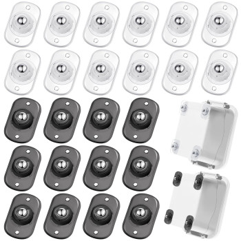 Honoson 24 Pcs Self Adhesive Caster Wheels Appliance Rollers Appliance Sliders For Kitchen Appliances 360 Swivel Universal Wheel