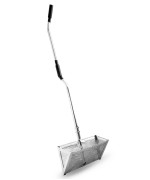 Exact Design Sand Flea Rake 16Inches Wide Basket 52 Long Strong Handle Sharp Teeth Curved Handle Design One Piece Handle