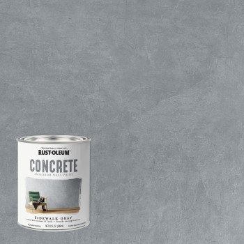 Rustoleum 3799082Pk Concrete Interior Wall Paint Quart Sidewalk 025 Gallon Pack Of 2